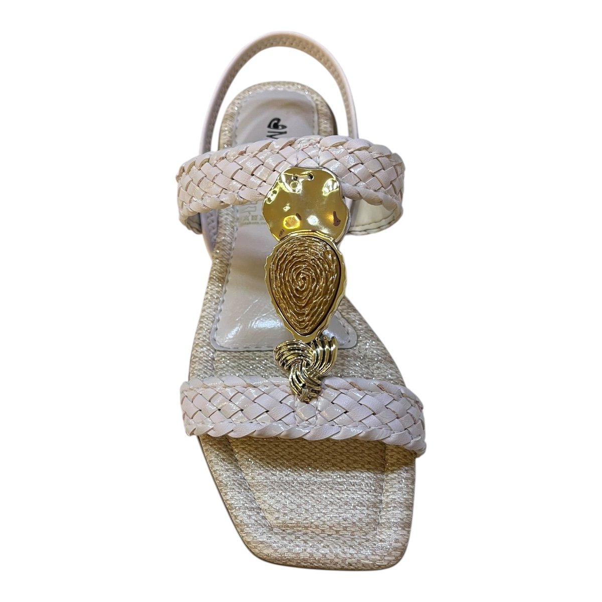 Sandalia Rasteira Feminino Mississipi Casual Conforto Calce Fácil Antiderrapante Tiras J0401 Marfim Branco 6