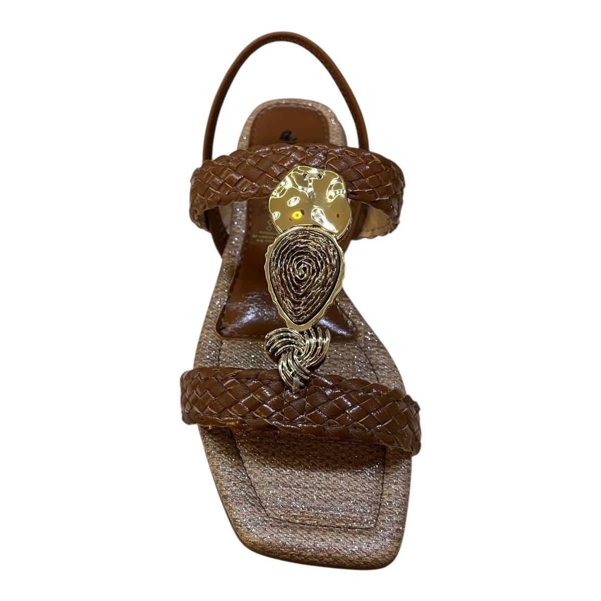 Sandalia Rasteira Feminino Mississipi Casual Conforto Calce Fácil Antiderrapante Tiras J0401 Caramelo Marrom 6