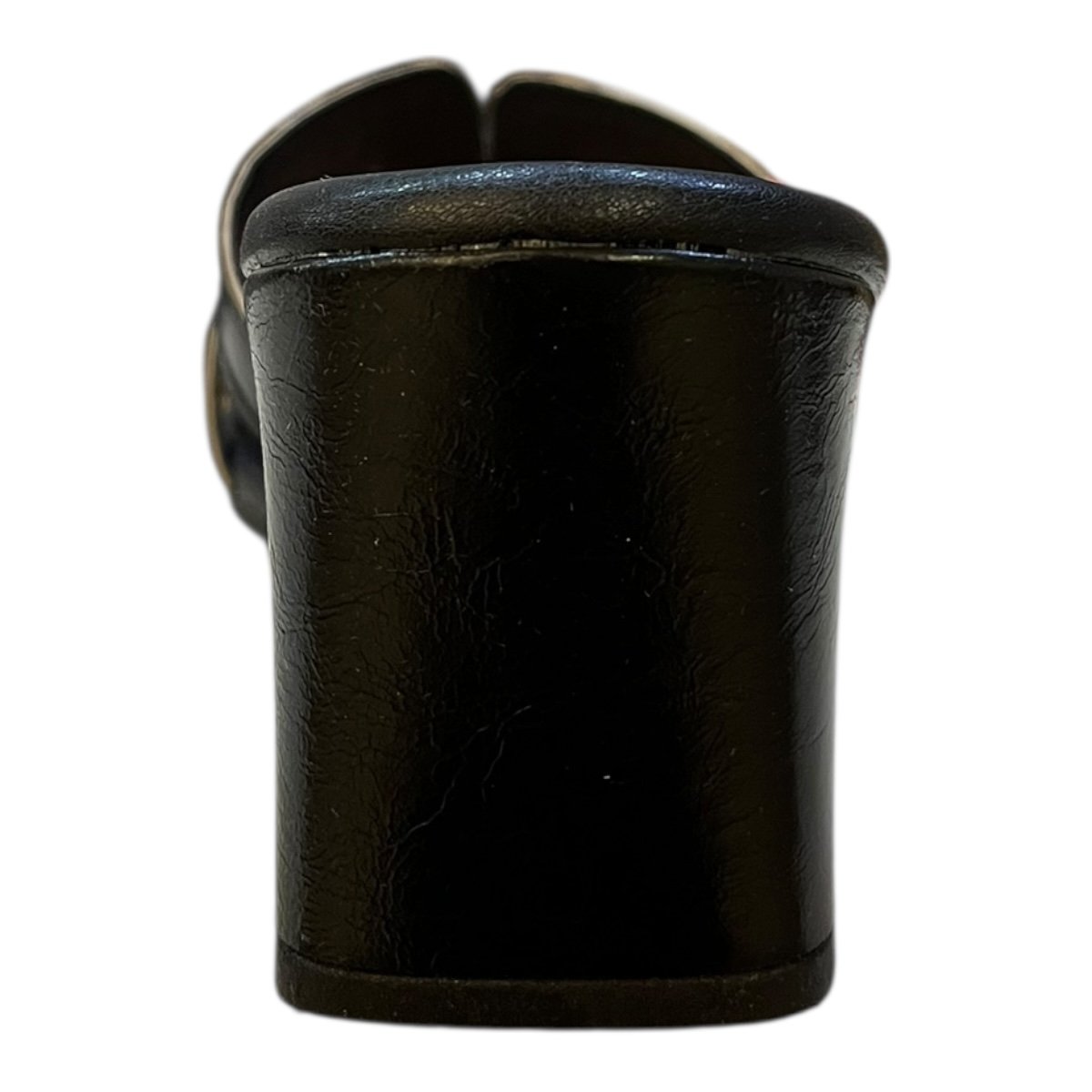 Tamanco Feminino Mississipi Casual Conforto Salto Médio Bloco Detalhe Metalizado J0601 Preto Preto 5