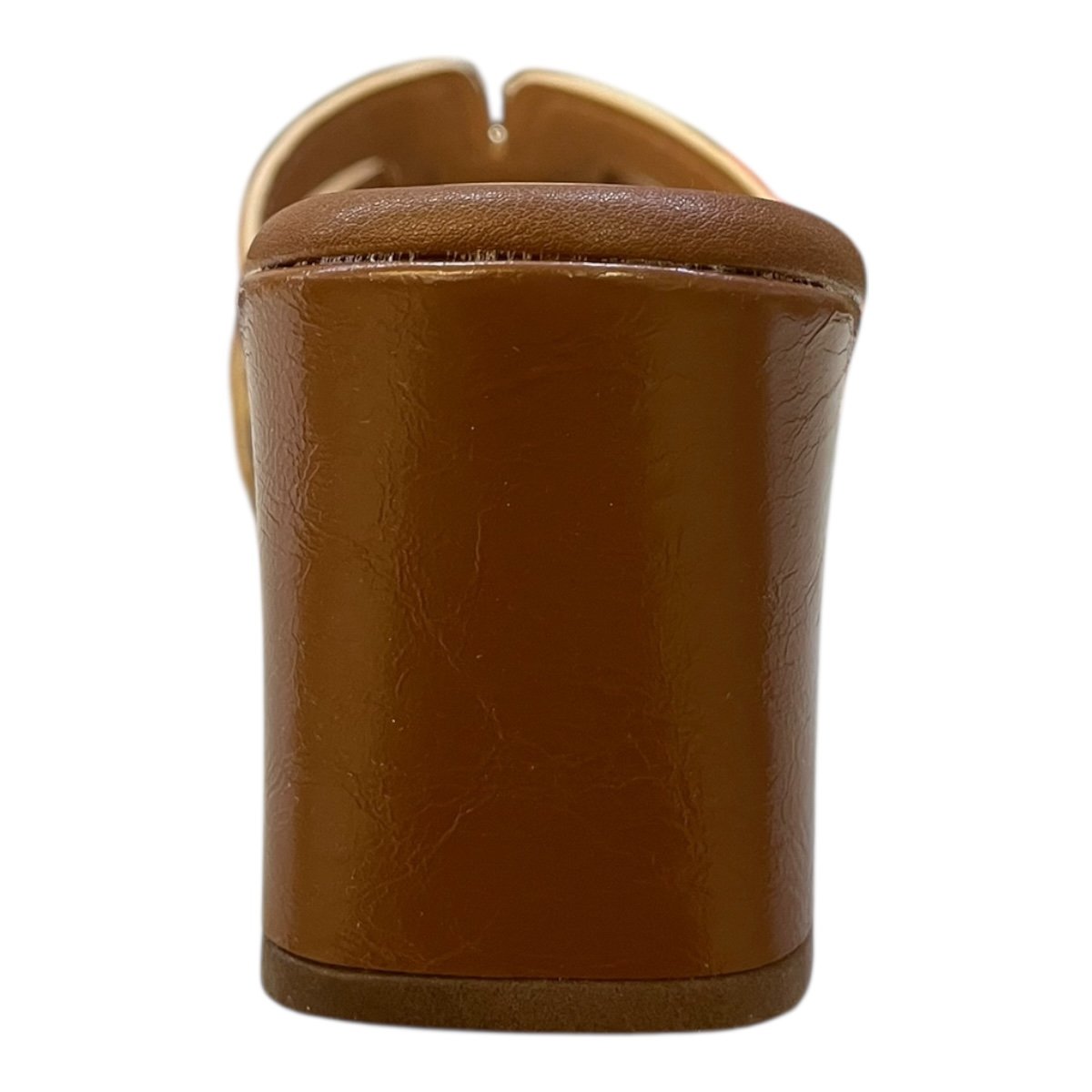 Tamanco Feminino Mississipi Casual Conforto Salto Médio Bloco Detalhe Metalizado J0601 Caramelo Marrom 6