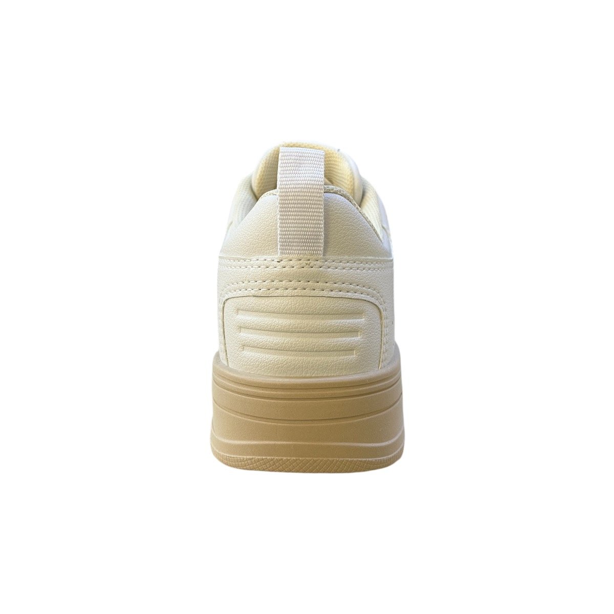 Tenis Unissex Chillibeans Conforto Casual Plataforma Street Retrô Couro Antiderrapante 2588 Branco Branco 4