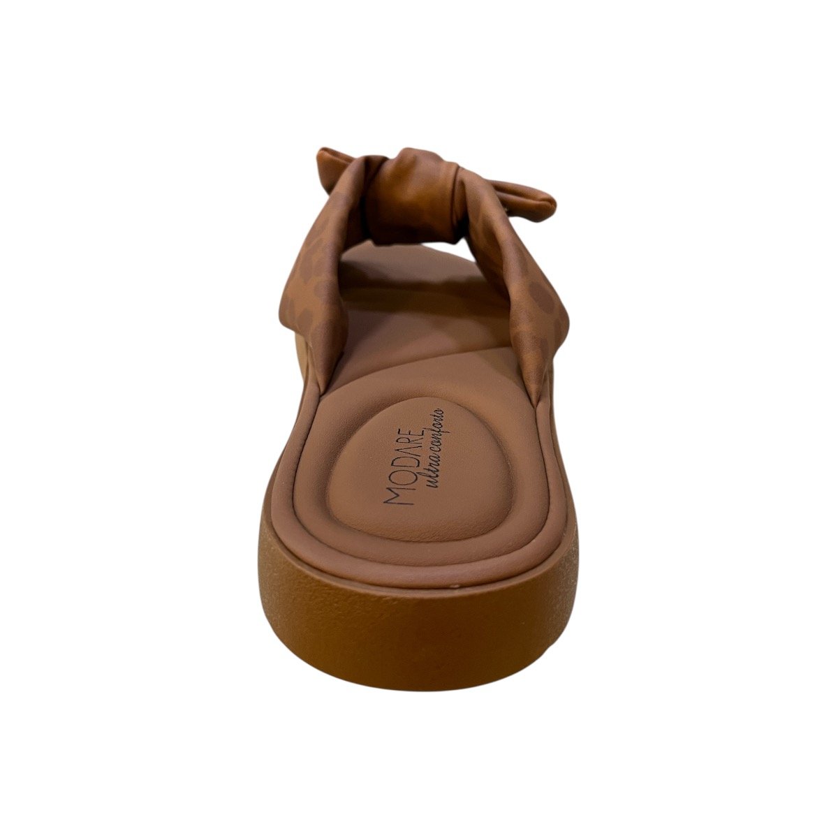 Chinelo Papete Feminino Modare Ultraconforto Superleve Laço Slide Antiderrapante 7208.101 Marrom Marrom 4