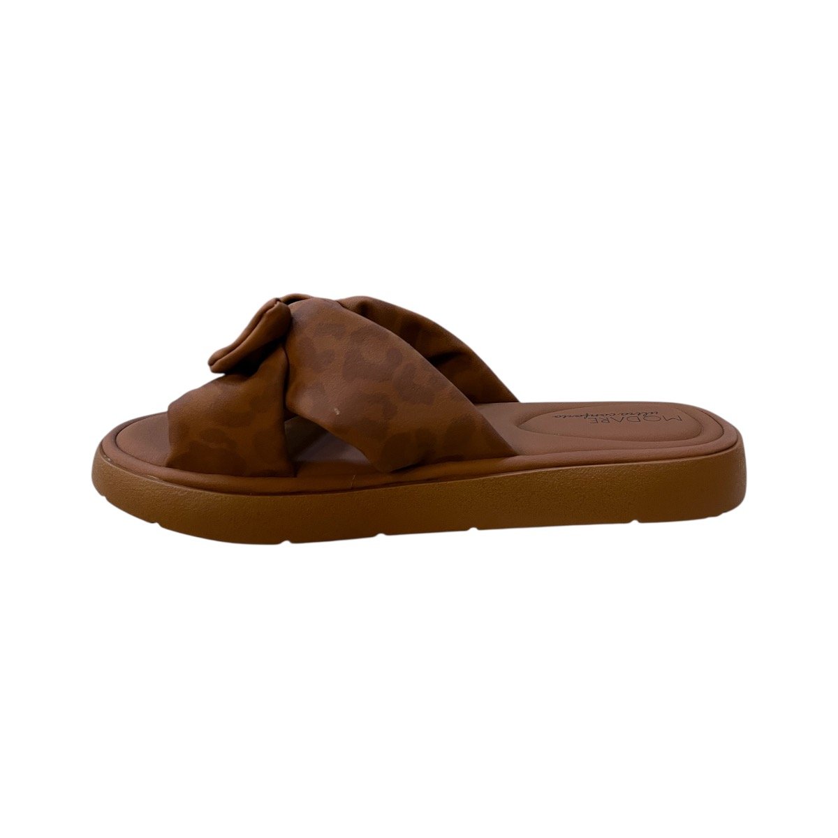 Chinelo Papete Feminino Modare Ultraconforto Superleve Laço Slide Antiderrapante 7208.101 Marrom Marrom 6