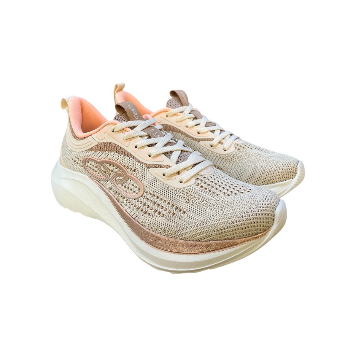 Tenis Feminino Olympikus Passos Conforto Superleve Esporte Caminhada Academia  Marfim Bege 2