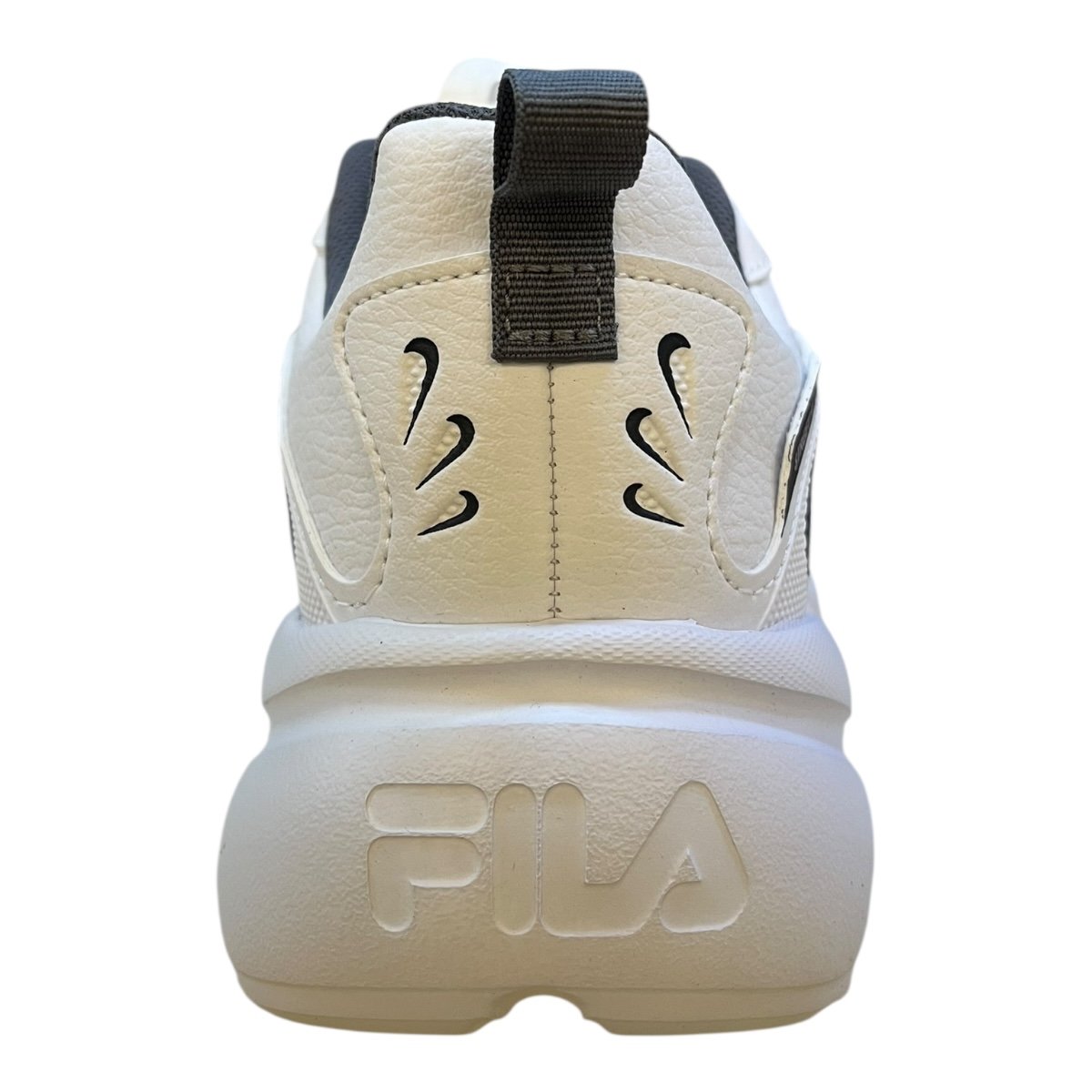 Tenis Masculino Fila Street Fit 2 Esporte Academia Caminhada Corrida Solado Emborrachado Branco Branco 5