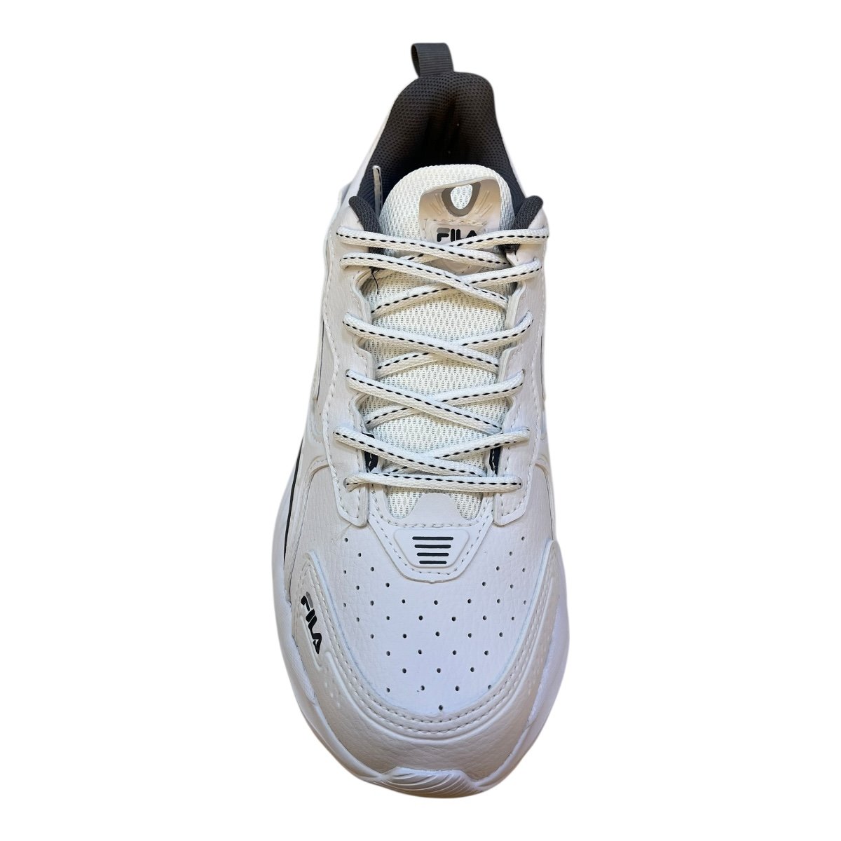 Tenis Masculino Fila Street Fit 2 Esporte Academia Caminhada Corrida Solado Emborrachado Branco Branco 6