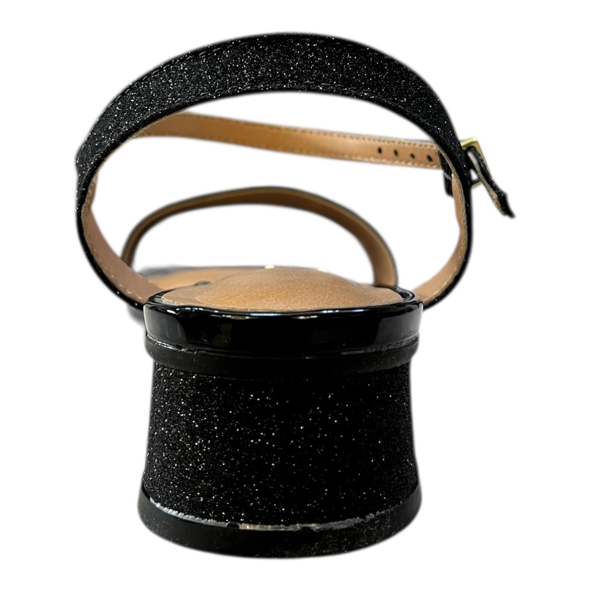 Sandalia Feminino Vizzano Casual Conforto Salto Baixo Bloco Tiras Bico Quadrado 6454.111 Preto Preto 4