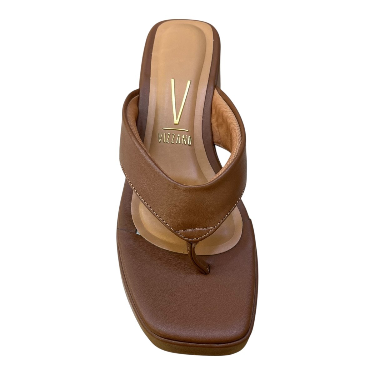 Tamanco Feminino Vizzano Anabela Casual Conforto Dedo Plataforma Alto Básico 6559.106 Marrom Marrom 3