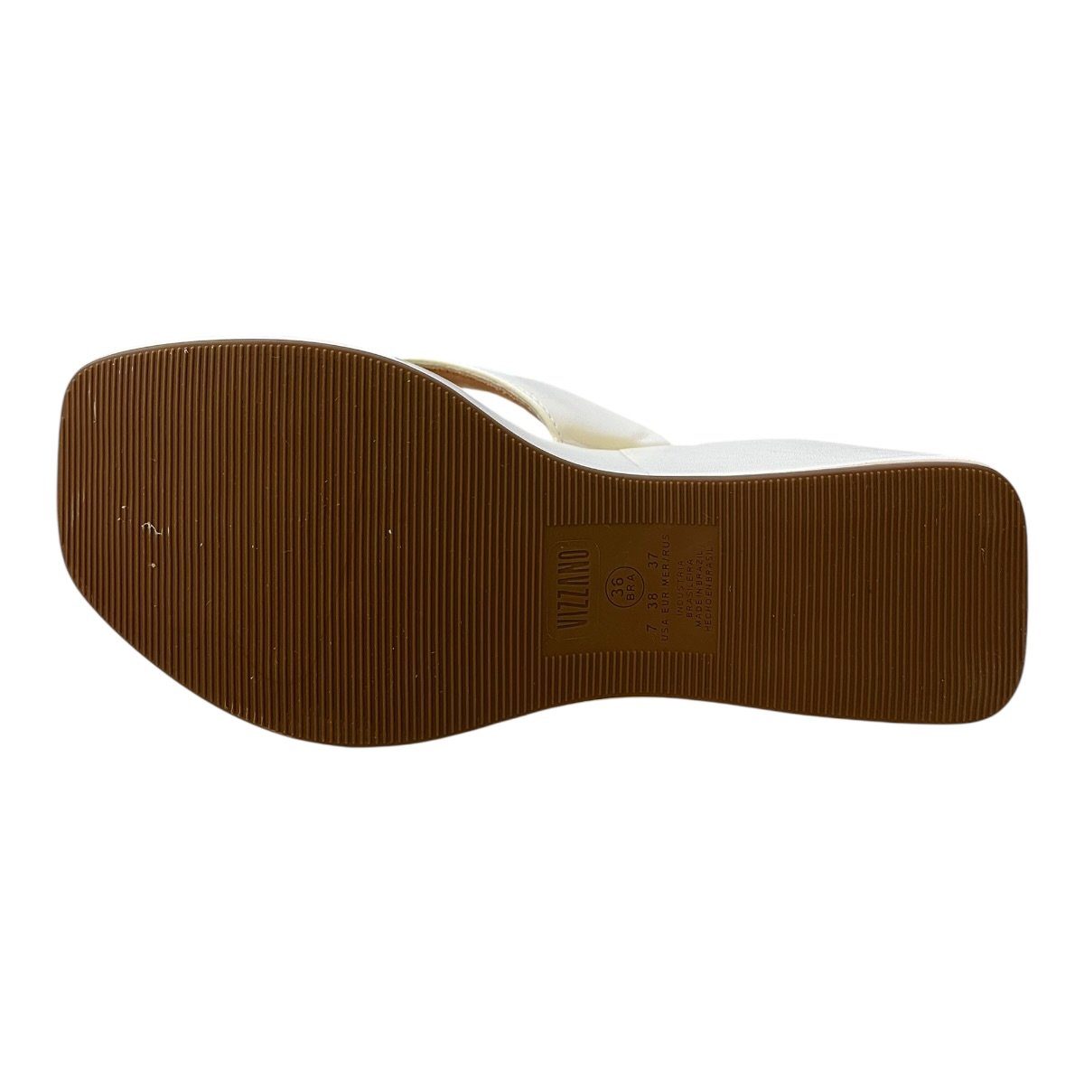 Tamanco Feminino Vizzano Anabela Casual Conforto Dedo Plataforma Alto Básico 6559.106 Branco Branco 6