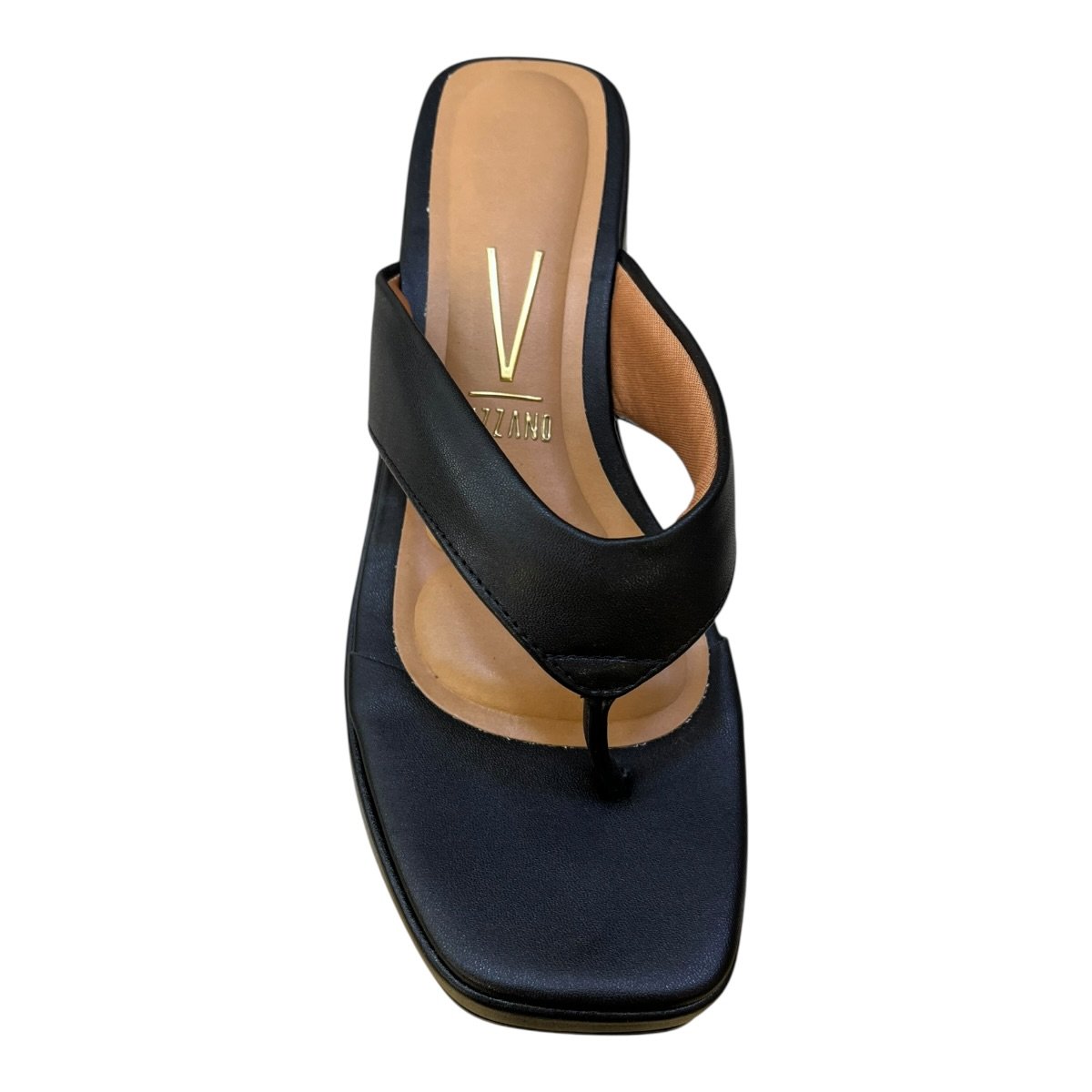 Tamanco Feminino Vizzano Anabela Casual Conforto Dedo Plataforma Alto Básico 6559.106 Preto Preto 3