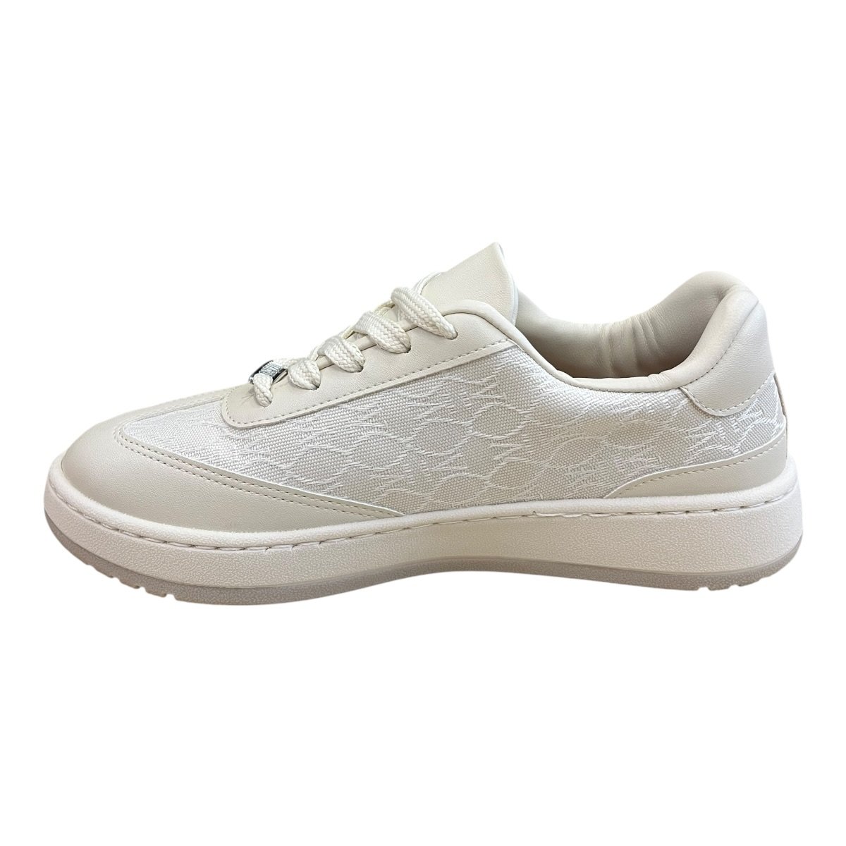 Tenis Feminino Vizzano Casual Conforto Texturizado Básico Plataforma Retrô 1466.204 Branco Branco 4