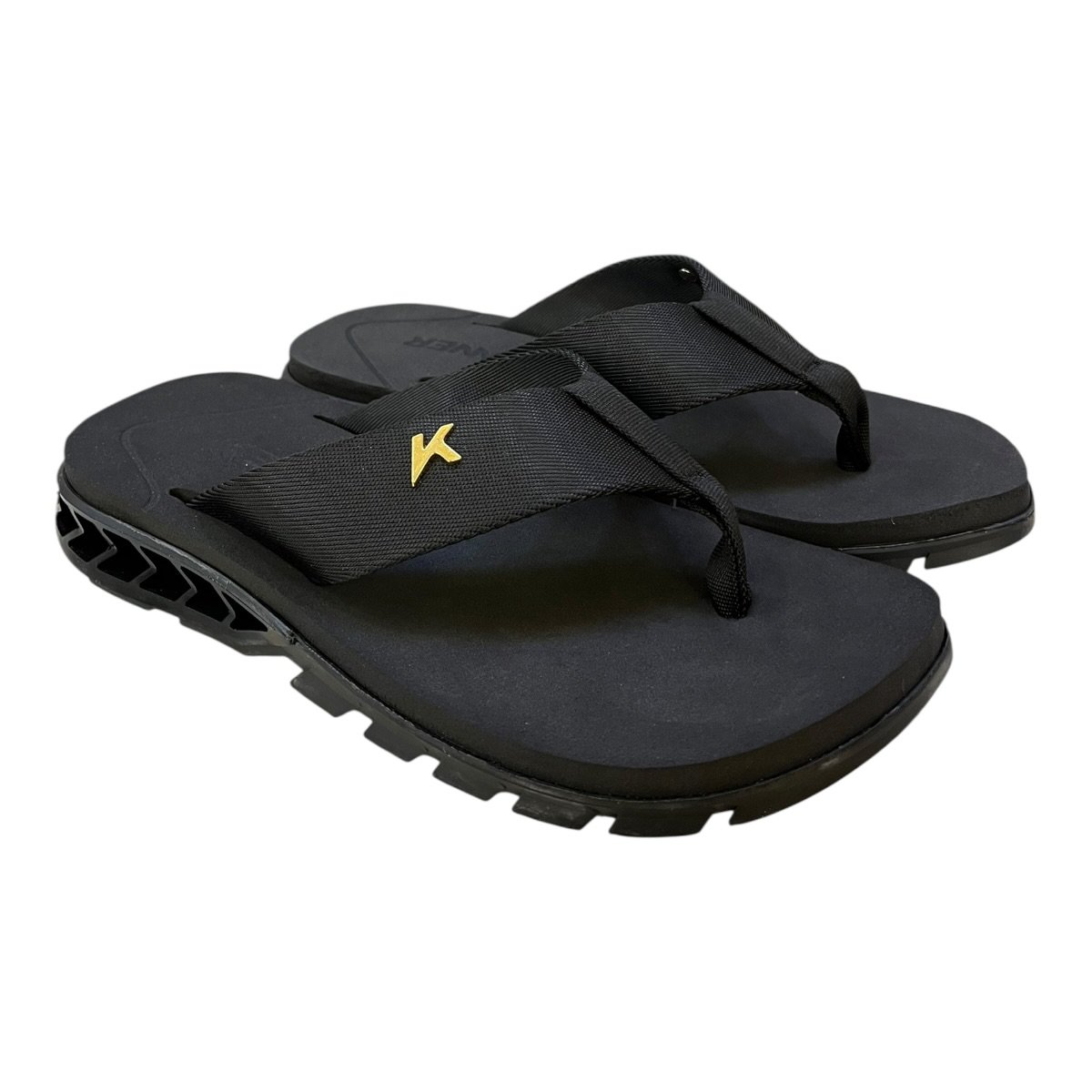 Chinelo Masculino Kenner Rakka Casual Conforto Antiderrapante Dedo Detalhe Metalizado Preto Preto 2