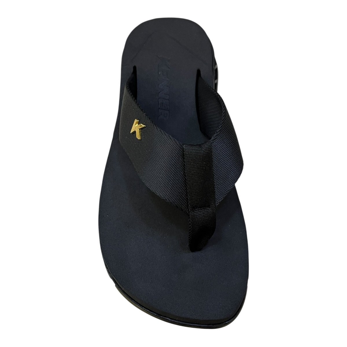 Chinelo Masculino Kenner Rakka Casual Conforto Antiderrapante Dedo Detalhe Metalizado Preto Preto 3