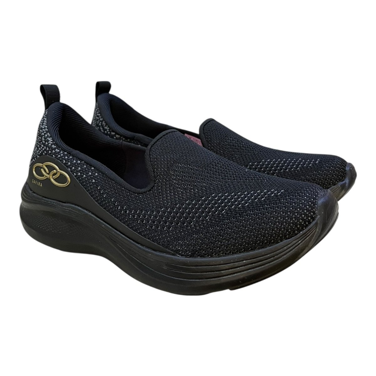 Tenis Feminino Olympikus Safira Casual Sapatilha Superleve Ultraconforto Preto 2