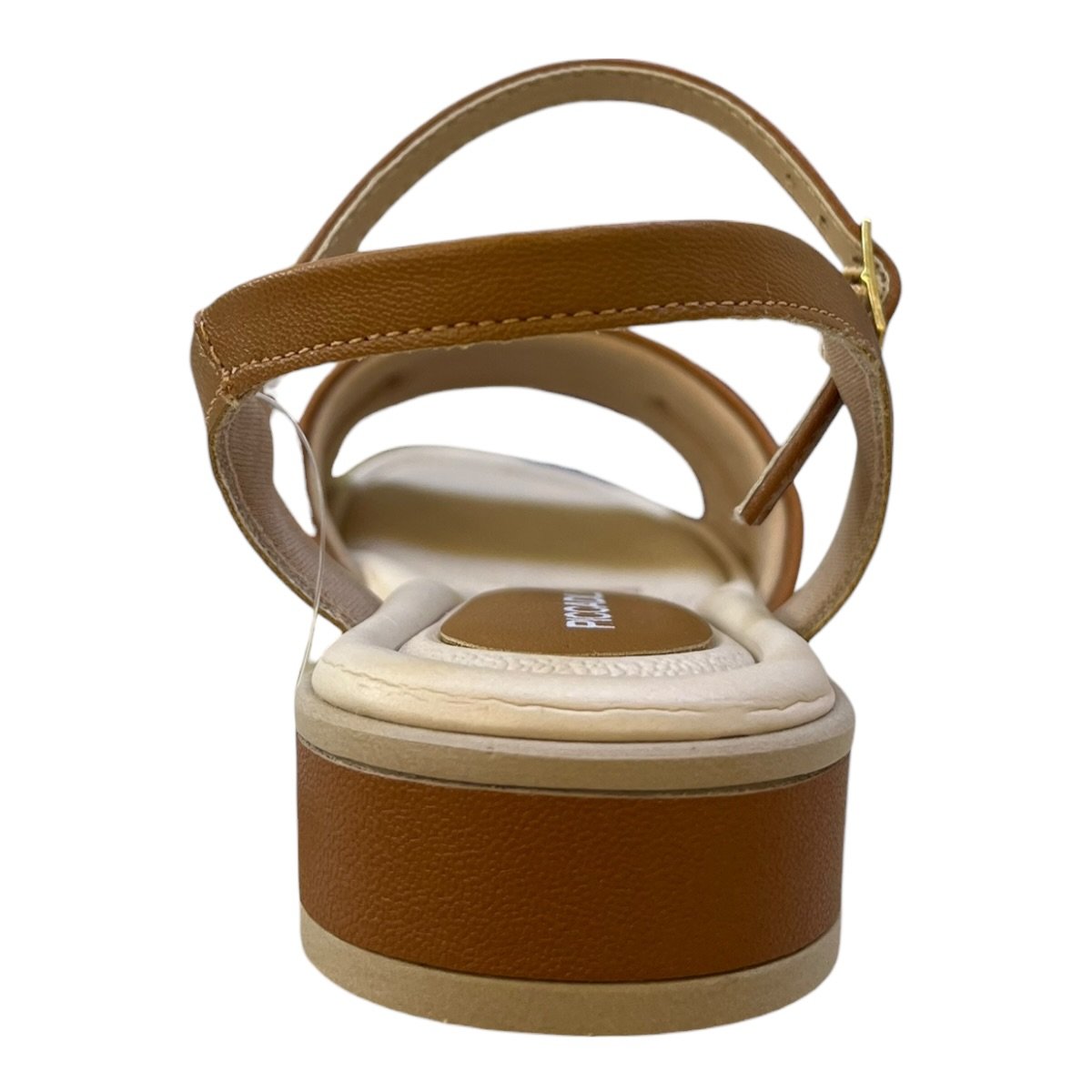 Sandalia Feminino Piccadilly Ultraconforto Casual Superleve Antiderrapante Salto Baixo 590081 Caramelo Bege/Marrom 4