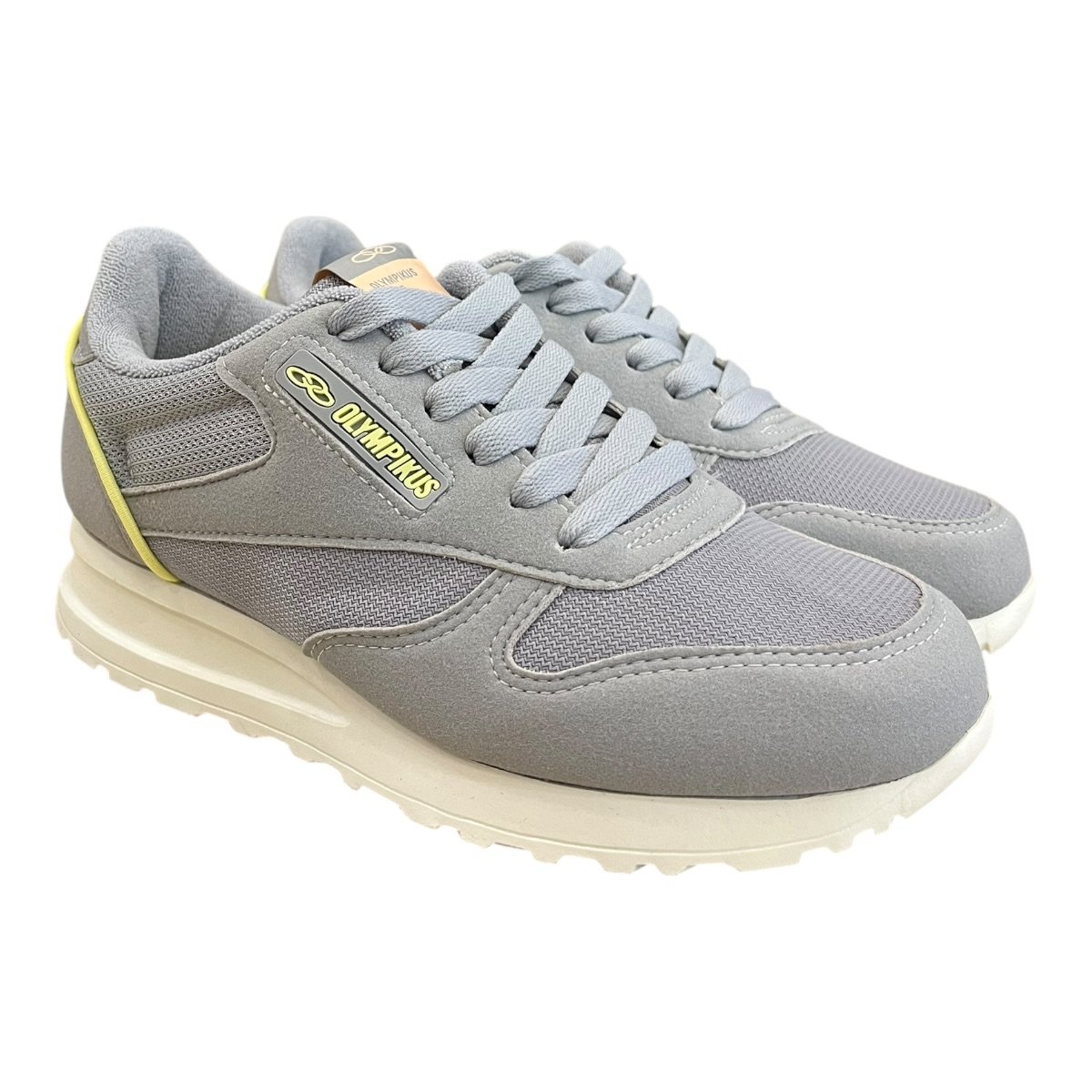 Tenis Olympikus Jogging 100.  Superleve Esporte Academia Cinza Cinza 2