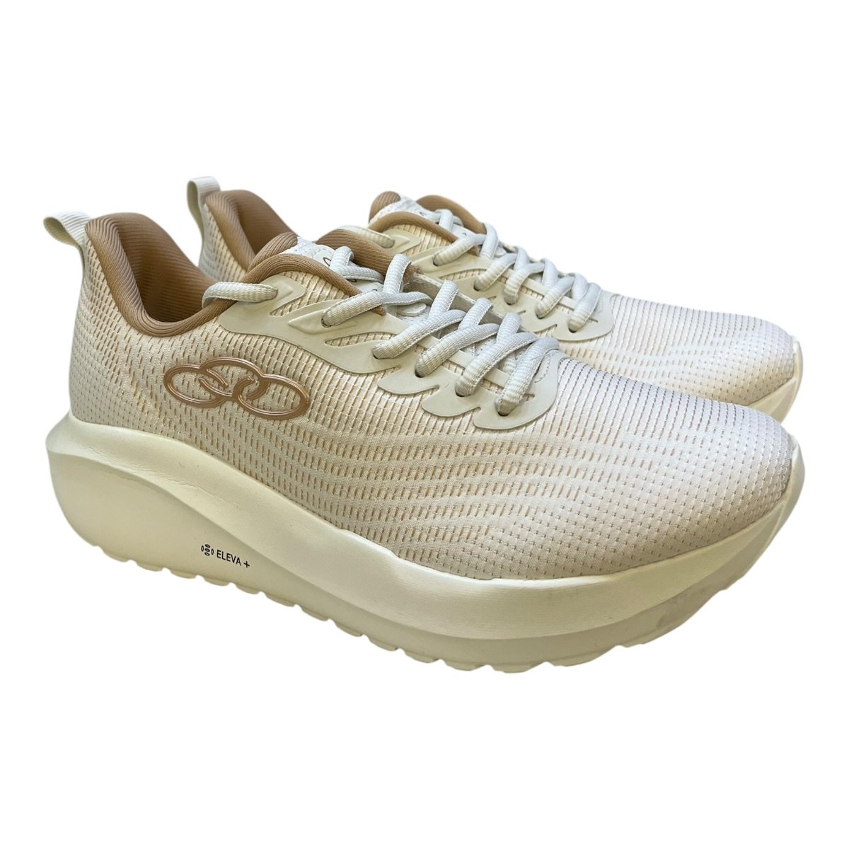 Tenis Feminino Olympikus Conforto Esporte Academia Caminhada Acqua Marfim Branco 2