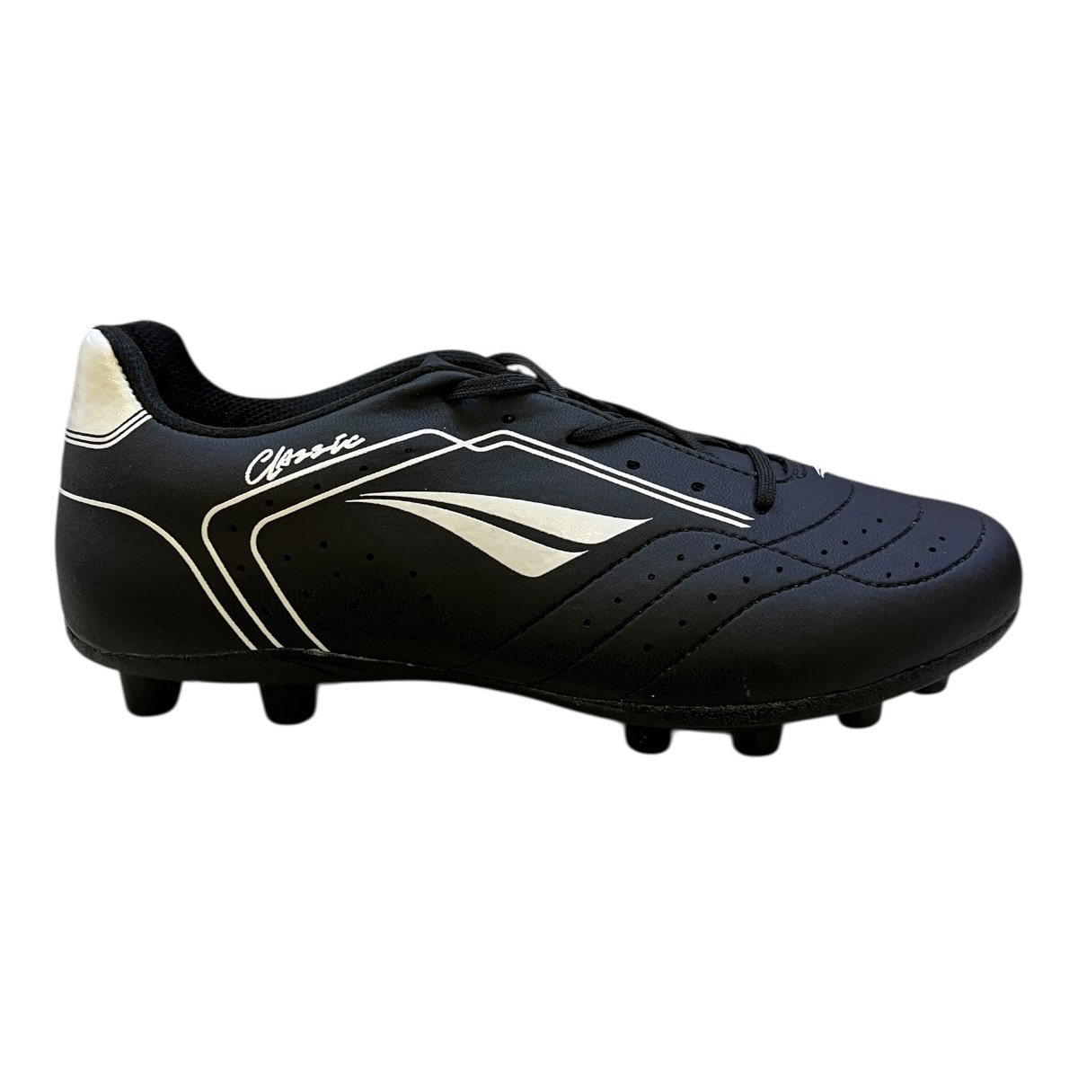 Chuteira Masculino Penalty Classic Y-1 Esporte Campo Cravo Conforto  Preto