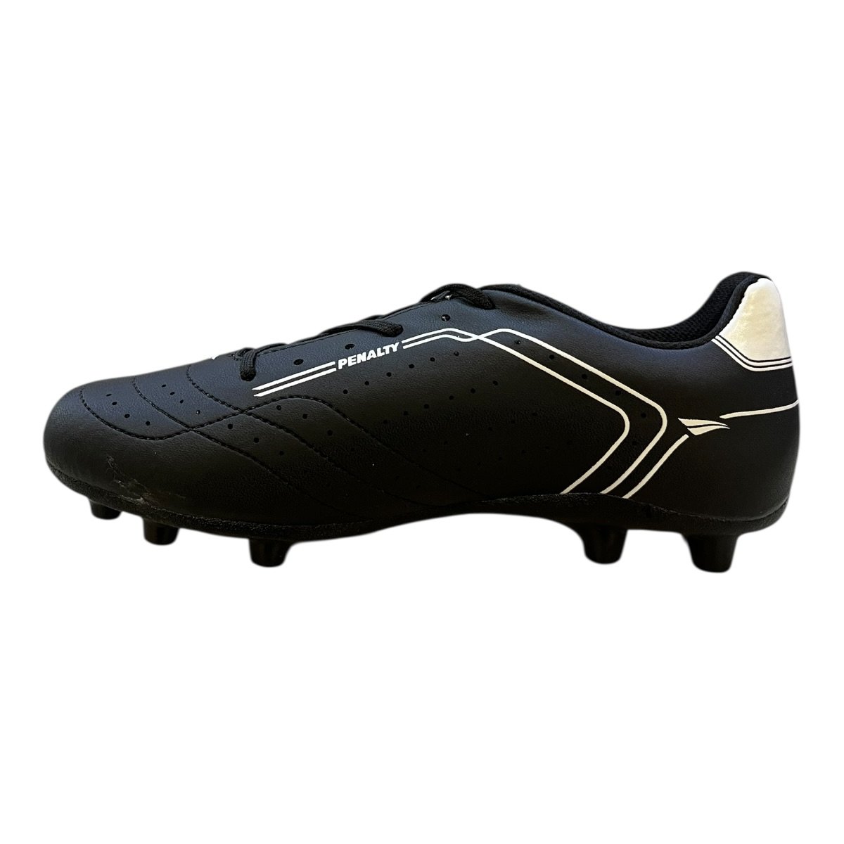 Chuteira Masculino Penalty Classic Y-1 Esporte Campo Cravo Conforto  Preto Preto 5