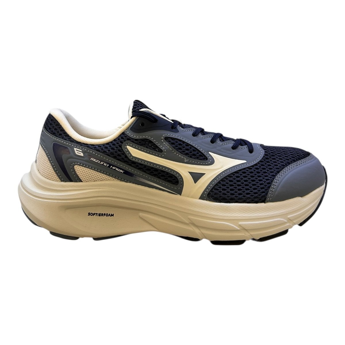 Tenis Masculino Mizuno Hawk 6 Esporte Ultraconforto Caminhada Academia Marinho