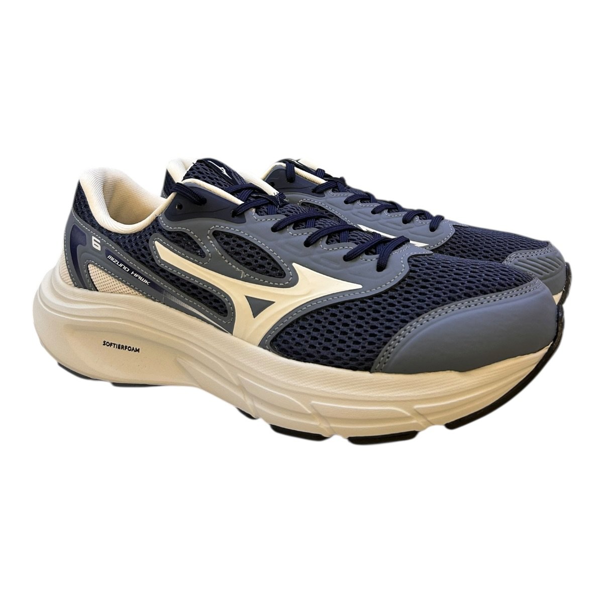 Tenis Masculino Mizuno Hawk 6 Esporte Ultraconforto Caminhada Academia Marinho Azul Marinho 2