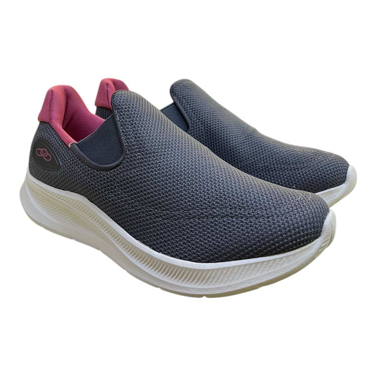 Tenis Feminino Olympikus Flutua 2 Ultraconforto Superleve Calce Fácil Caminhada Chumbo Chumbo 2