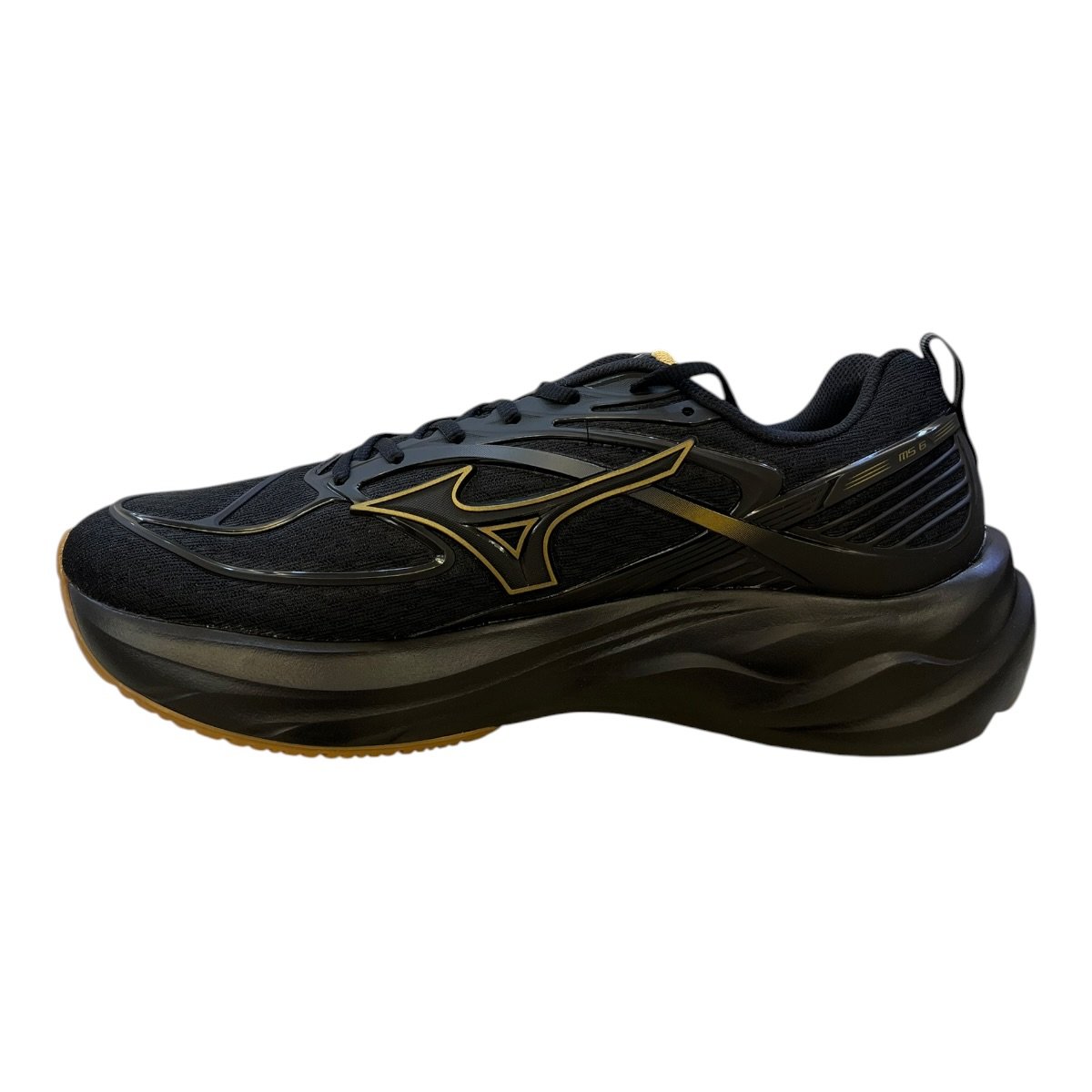 Tenis Masculino Mizuno Space 6 Ultraconforto Esporte Academia Caminhada Preto Preto 5