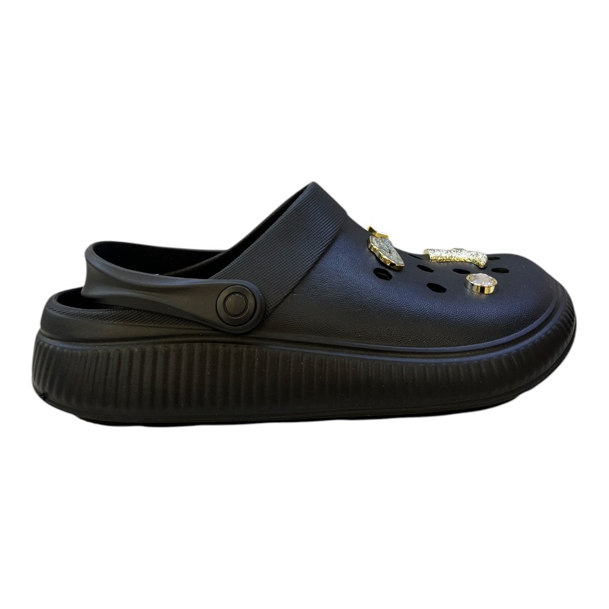 Babuche Feminino Moleca Coleção Boiadeira Casual Conforto Superleve Pins Metalizados 5832.314 Preto