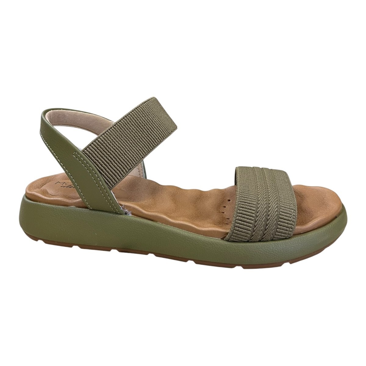 Sandalia Feminino Modare Casual Ultraconforto Calce Fácil Elástico Superleve 7222.105 Verde