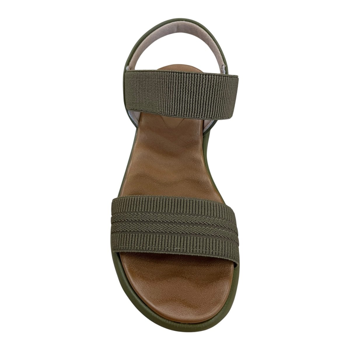 Sandalia Feminino Modare Casual Ultraconforto Calce Fácil Elástico Superleve 7222.105 Verde Verde 3