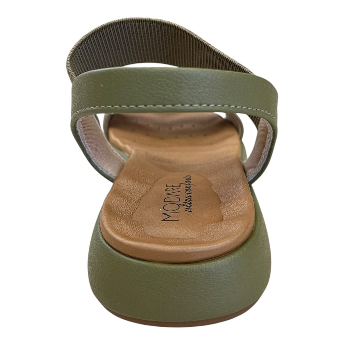Sandalia Feminino Modare Casual Ultraconforto Calce Fácil Elástico Superleve 7222.105 Verde Verde 4