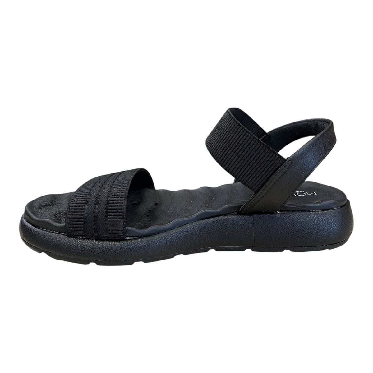 Sandalia Feminino Modare Casual Ultraconforto Calce Fácil Elástico Superleve 7222.105 Preto Preto 5