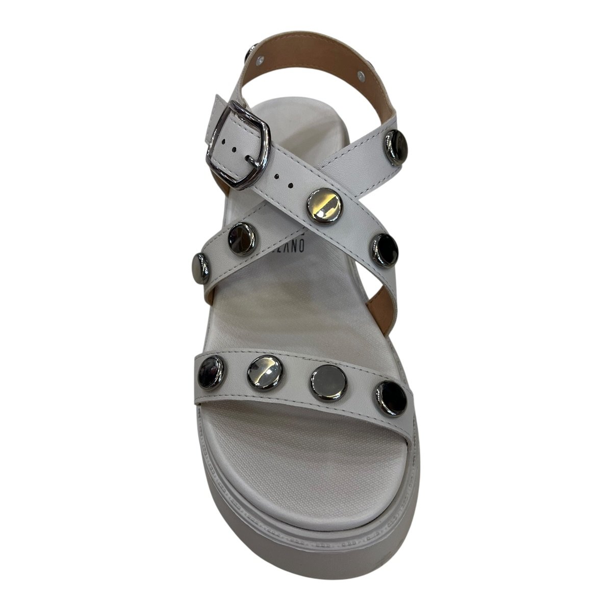 Sandalia Feminino Vizzano Casual Plataforma Anabela Tiras Brilho Metalizado 6525.216 Cinza Cinza 3