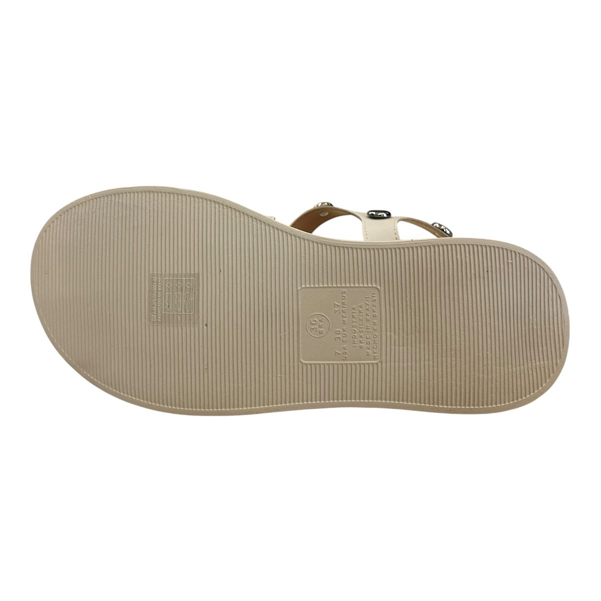 Sandalia Feminino Vizzano Casual Plataforma Anabela Tiras Brilho Metalizado 6525.216 Cinza Cinza 6