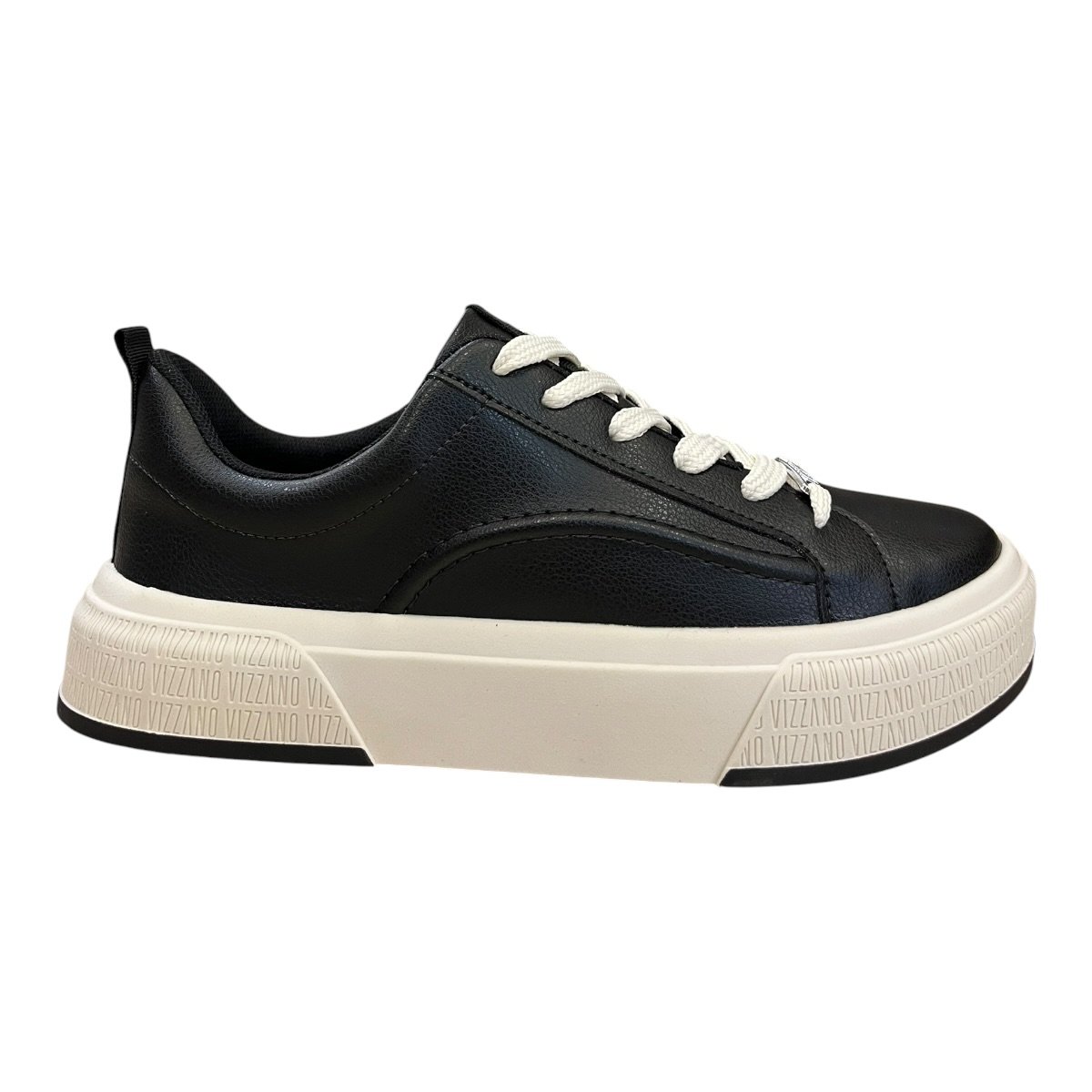 Tenis Feminino Vizzano Casual Conforto Plataforma Antiderrapante Amarração 1477.101 Preto