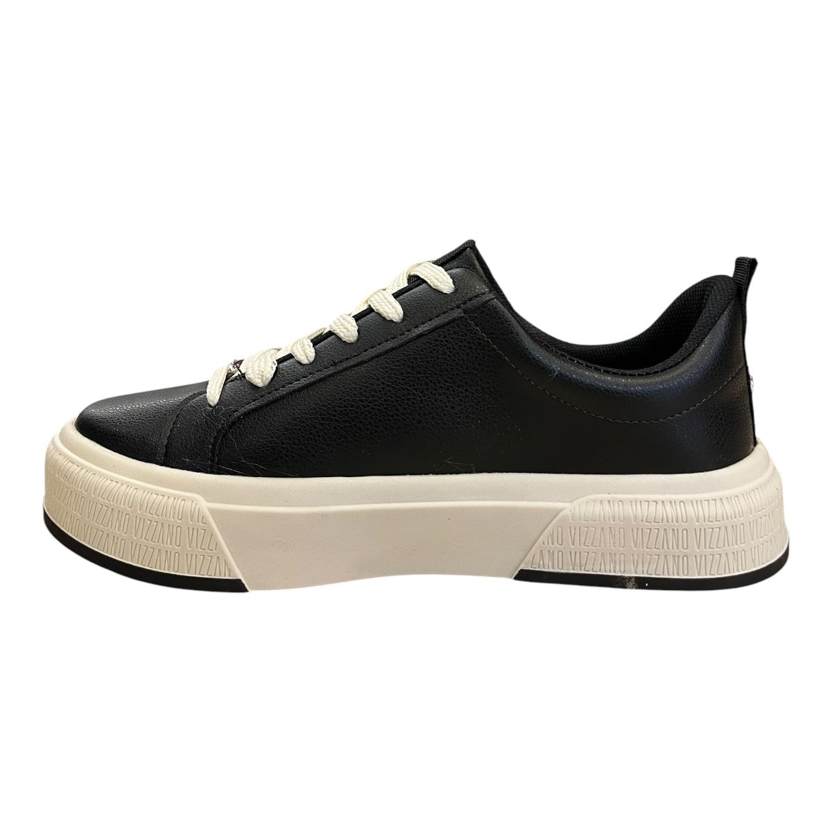Tenis Feminino Vizzano Casual Conforto Plataforma Antiderrapante Amarração 1477.101 Preto Preto 4