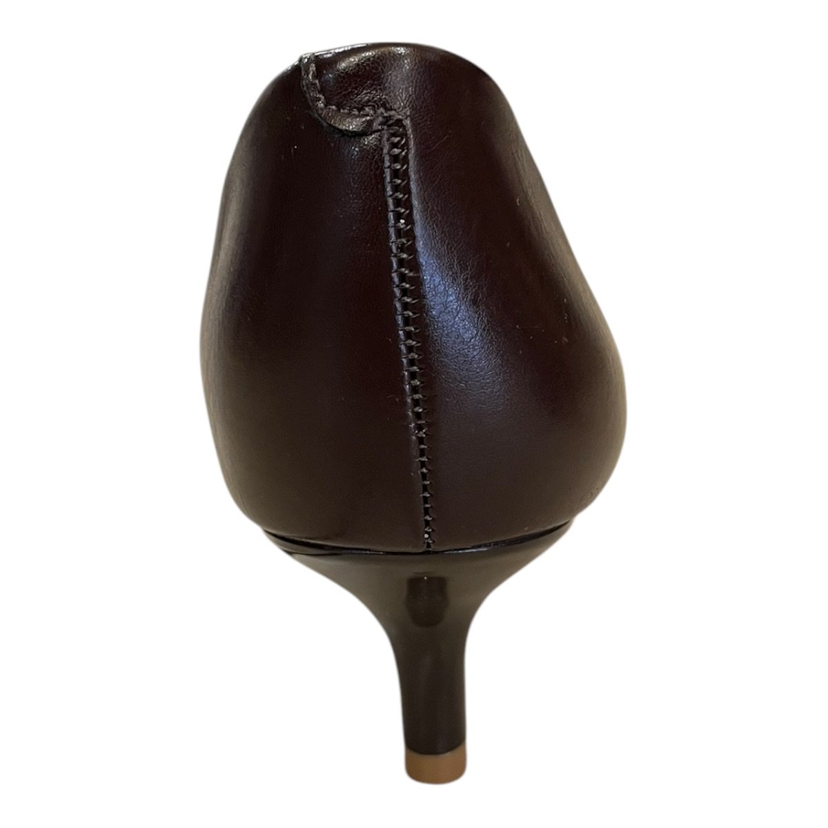 Sapato Scarpin Feminino Vizzano Casual Conforto Bico Fino Detalhe Metalizado 1122.898 Marrom Marrom 5