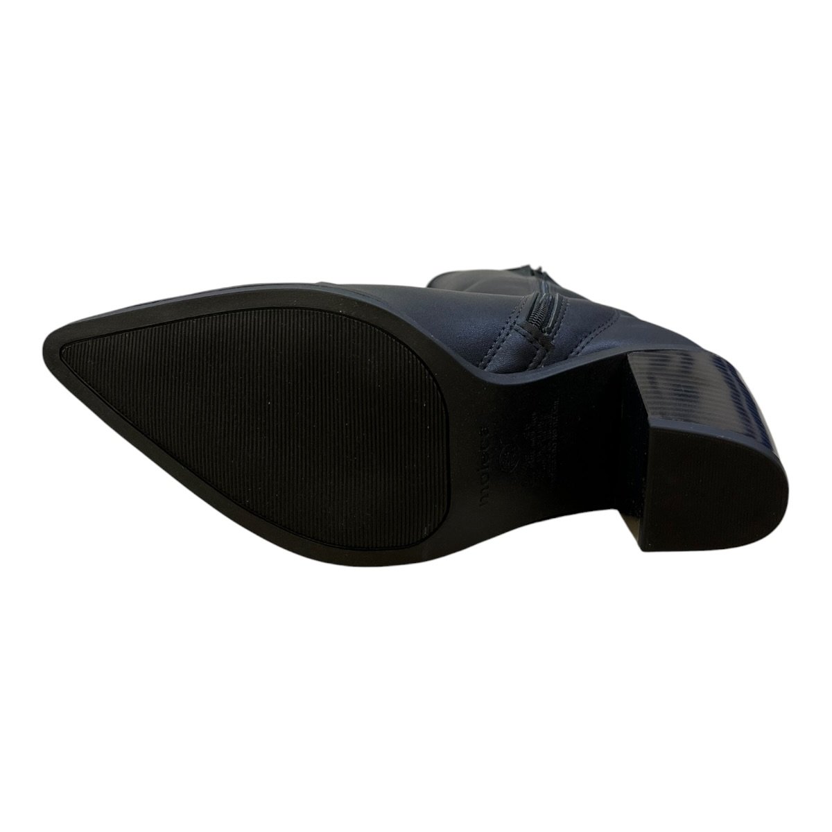 Bota Feminino Moleca Casual Texana Country Detalhe Metalizado Conforto Bico Fino 5355.100 Preto Preto 5