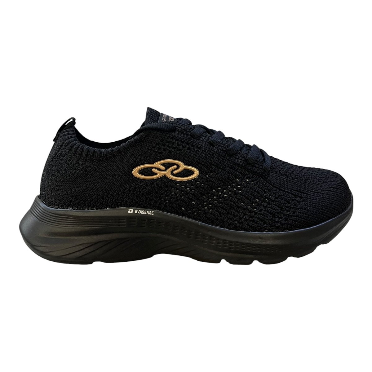 Tenis Feminino Olympikus Ultraleve Esporte Conforto Academia Caminhada Preto