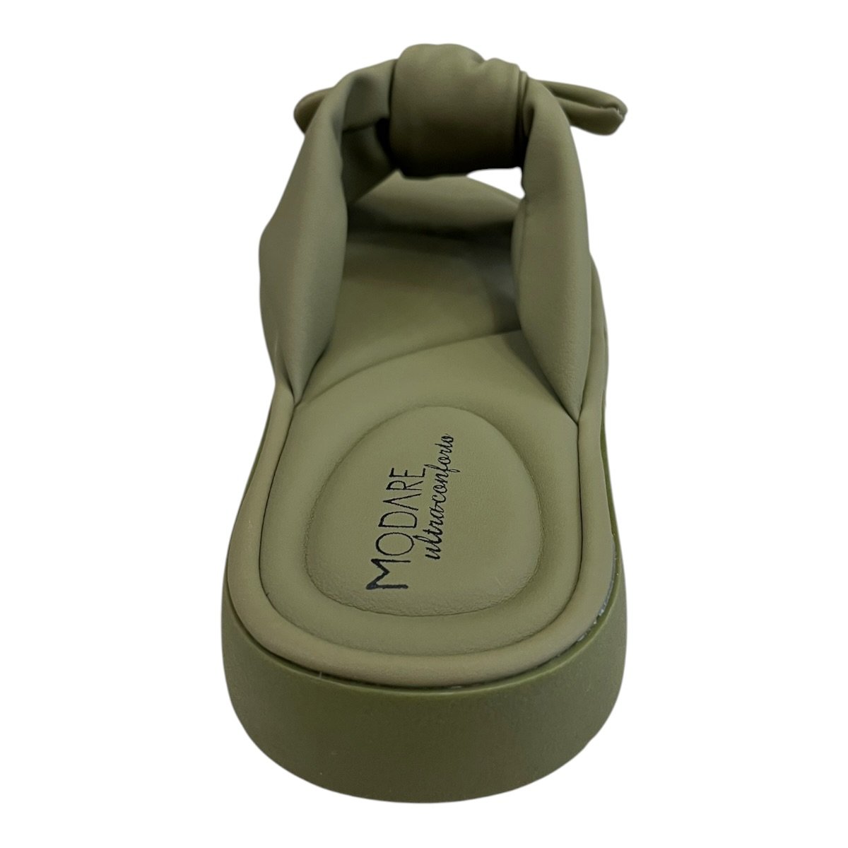 Chinelo Papete Feminino Modare Ultraconforto Superleve Laço Slide Antiderrapante 7208.101 Verde Verde 4