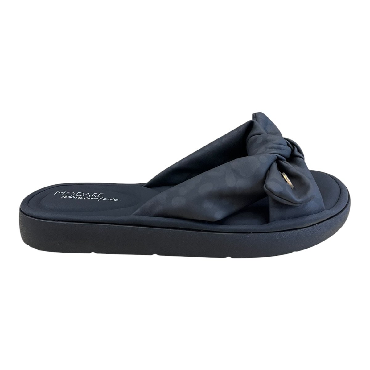 Chinelo Papete Feminino Modare Ultraconforto Superleve Laço Slide Antiderrapante 7208.101 Preto