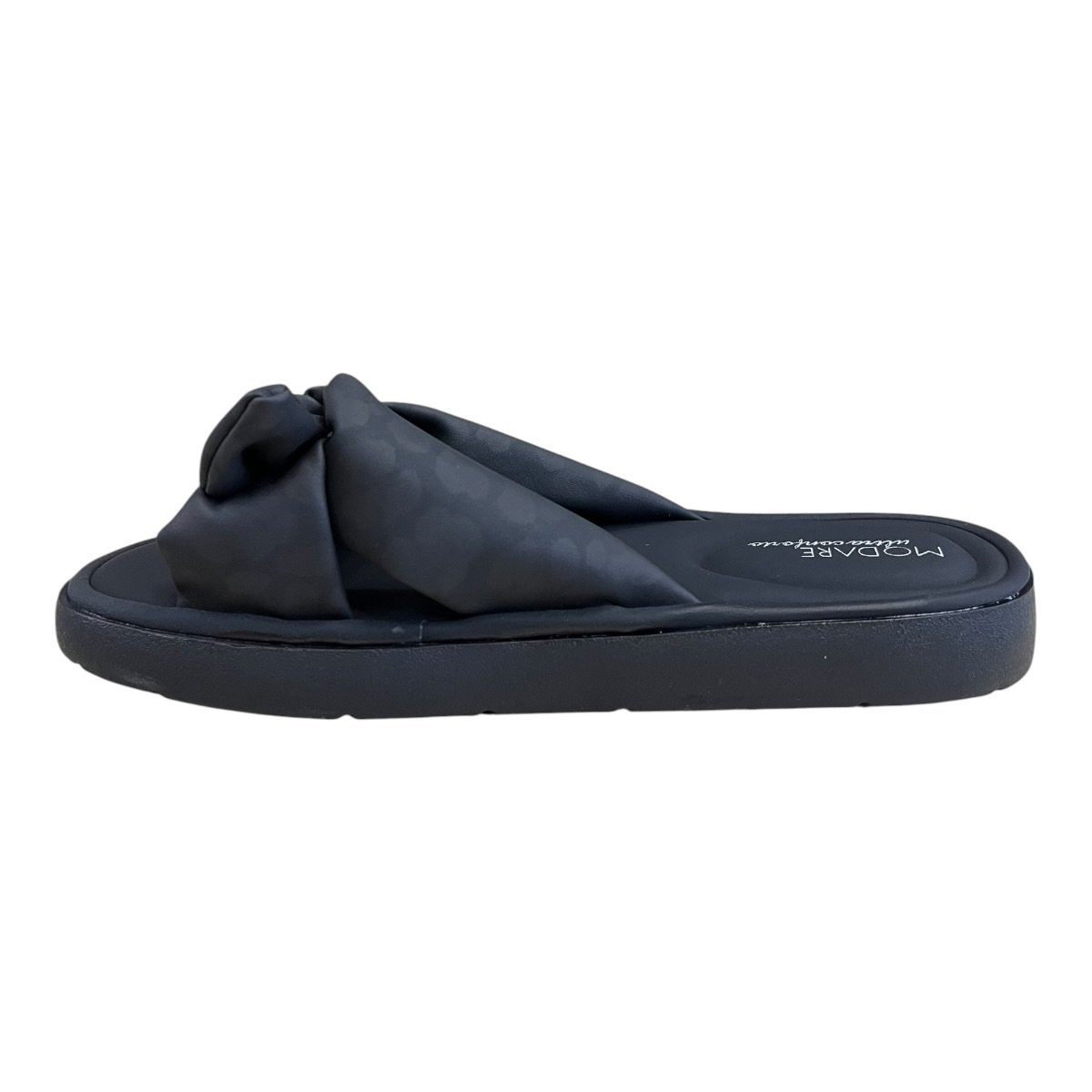 Chinelo Papete Feminino Modare Ultraconforto Superleve Laço Slide Antiderrapante 7208.101 Preto Preto 5