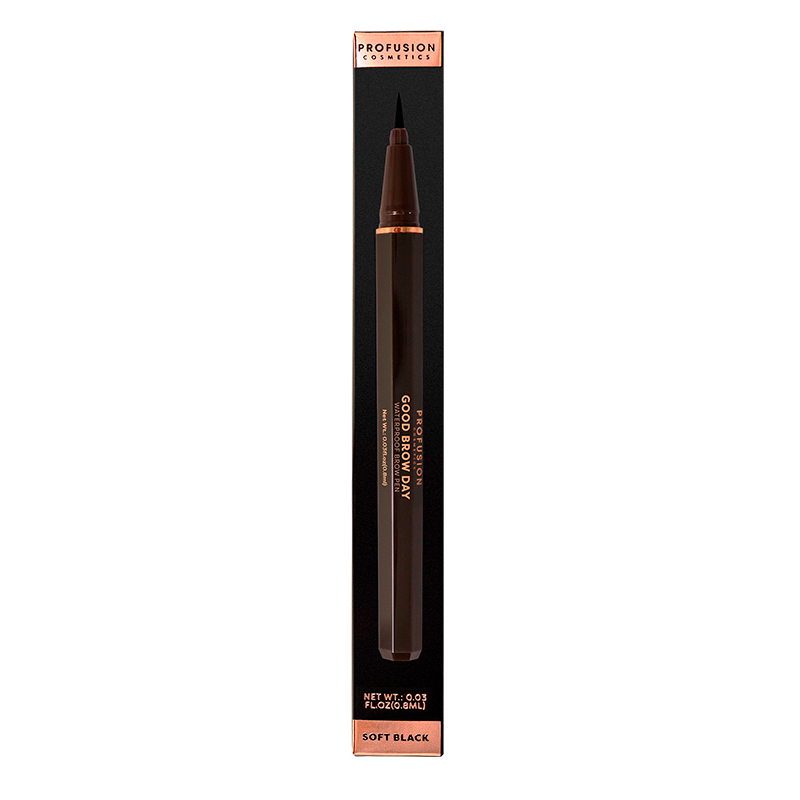 Caneta Sobrancelhas Profusion Good Brow Day Soft Black Marrom 4