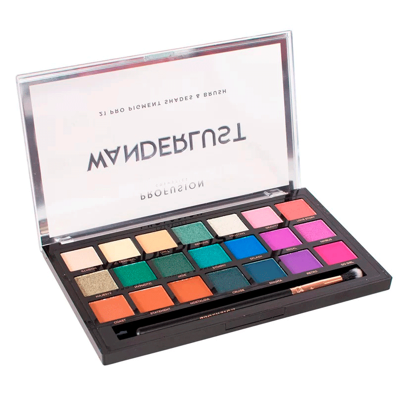 Paleta de Sombras Profusion Wanderlust 21 Cores Multicores 3