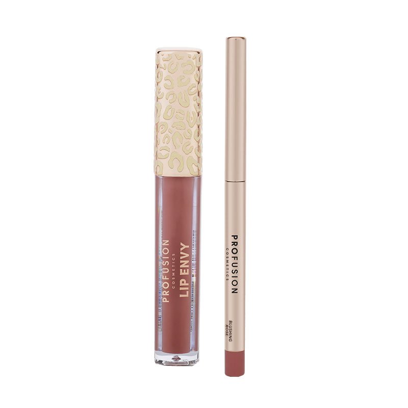 Lip Envy Profusion Lip Gloss + Lápis Labial Blushing Rose Multicores 2