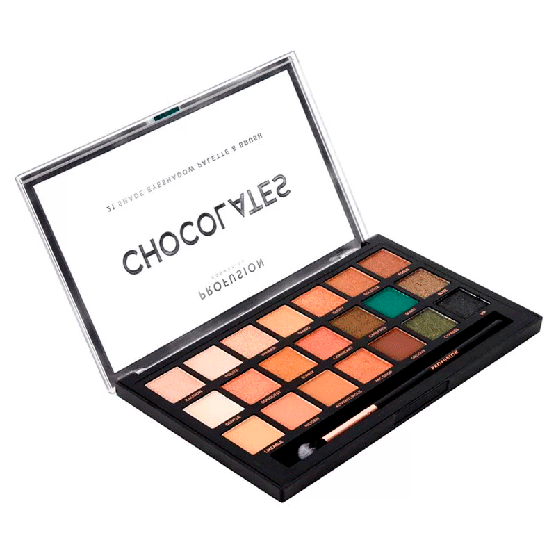 PALETA DE SOMBRAS PROFUSION CHOCOLATES 21 CORES Multicores 3