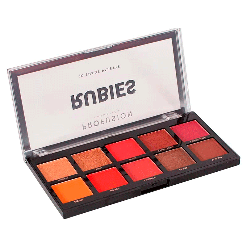 Paleta de Sombras Profusion Rubies 10 Cores Multicores 3