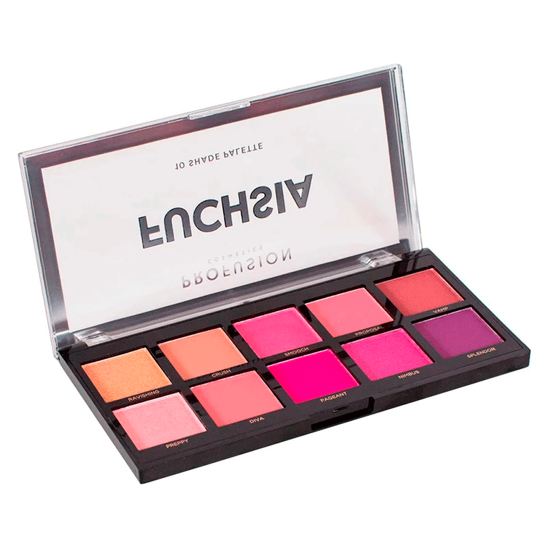 Paleta de Sombras Profusion Fuchsia 10 Cores Multicores 3