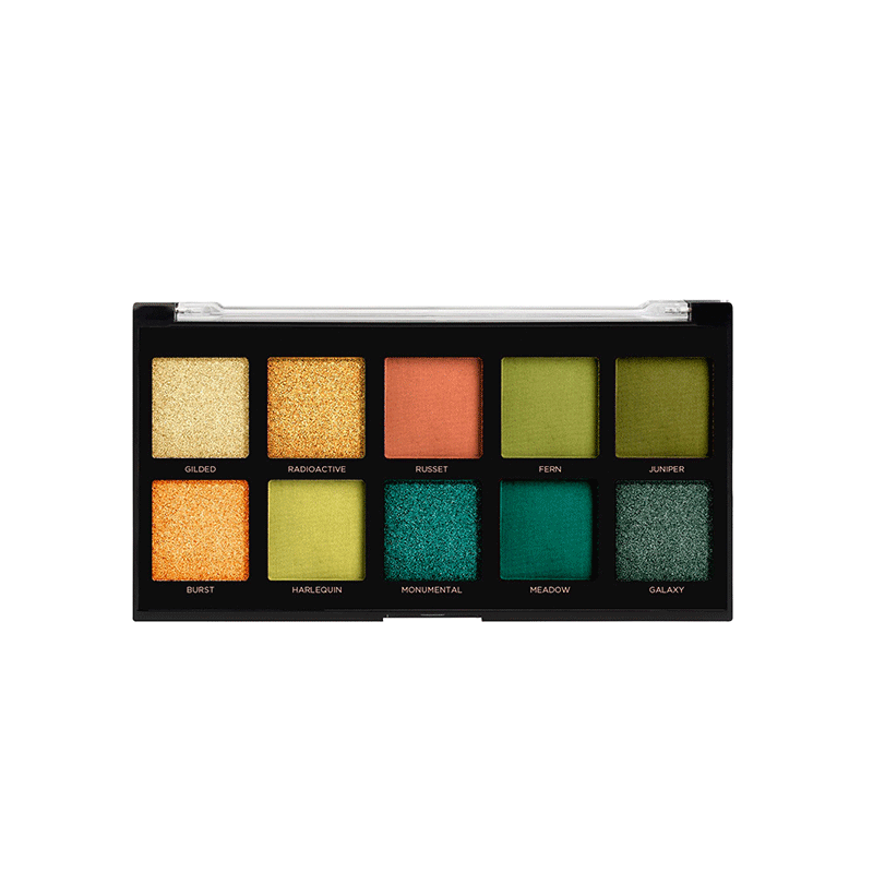 Paleta de Sombras Profusion Emeralds 10 Cores Multicores 2