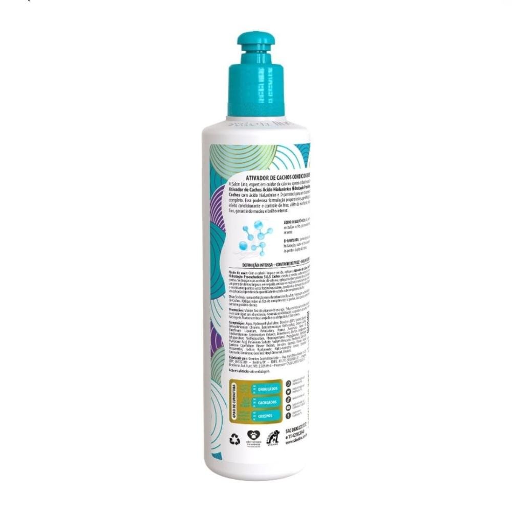 Ativador de Cachos Salon Line Sos Cachos Ácido Hialurônico 300ml 300ml 3